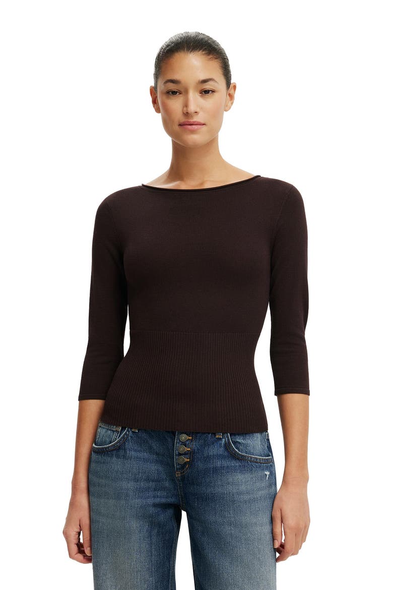 Women's Close Knit Boat Neck