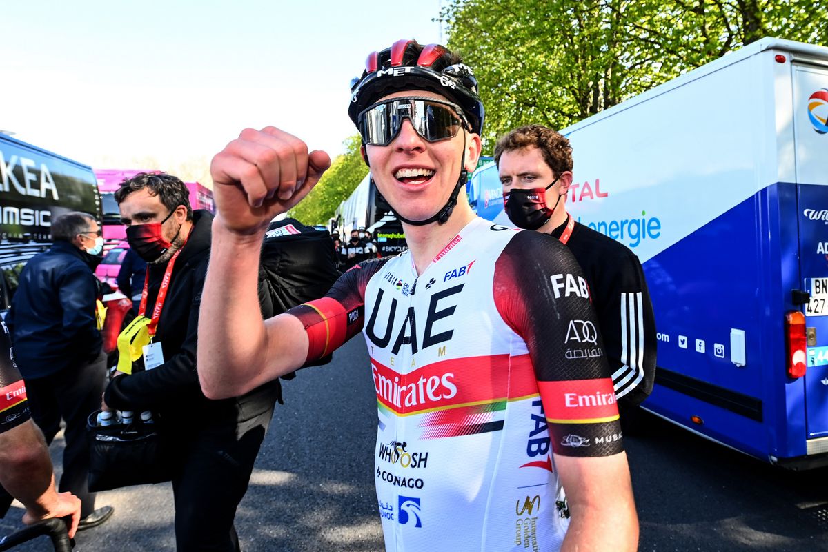 Liege - Bastogne - Liege 2021 - 107th Edition - Liege - Liege 259,1 km - 25/04/2021 - Tadej Pogacar (SLO - UAE Team Emirates) - photo Vincent Kalut/PN/BettiniPhotoÂ©2021 