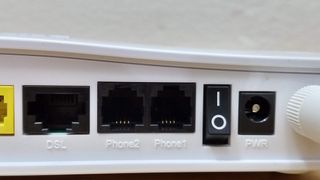 The top-spec 2762Vac model includes two RJ-11 ports for connecting analog phones to a VoIP setup. Image credit: TechRadar