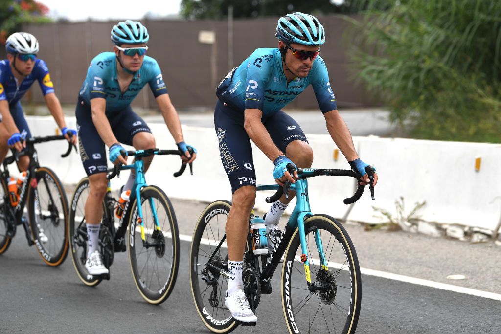 RINCON DE LA VICTORIA SPAIN AUGUST 24 Luis Leon Sanchez Gil of Spain and Team Astana Premier Tech in the Breakaway during the 76th Tour of Spain 2021 Stage 10 a 189km stage from Roquetas de Mar to Rincn de la Victoria lavuelta LaVuelta21 on August 24 2021 in Rincon De La Victoria Spain Photo by Tim de WaeleGetty Images