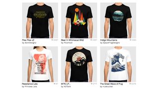 T-shirt design: male and female T-shirt designs