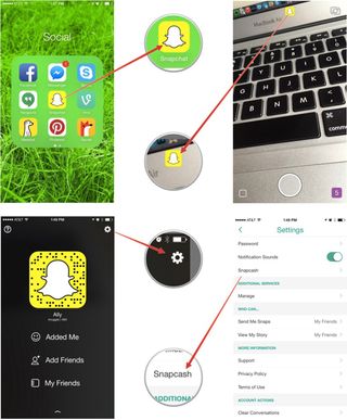 How to sign up for Snapcash with Snapchat for iPhone