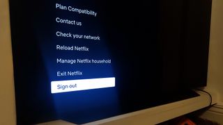 Netflix app on LG smart TV