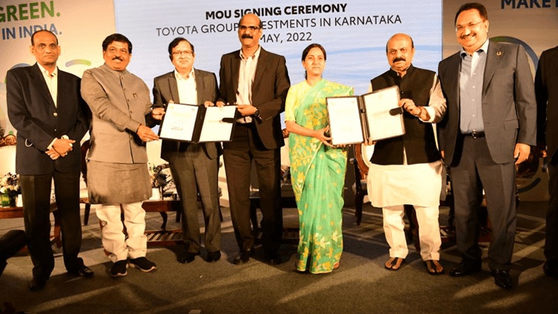 Toyota Group has signed an Mou with the Karnataka government.