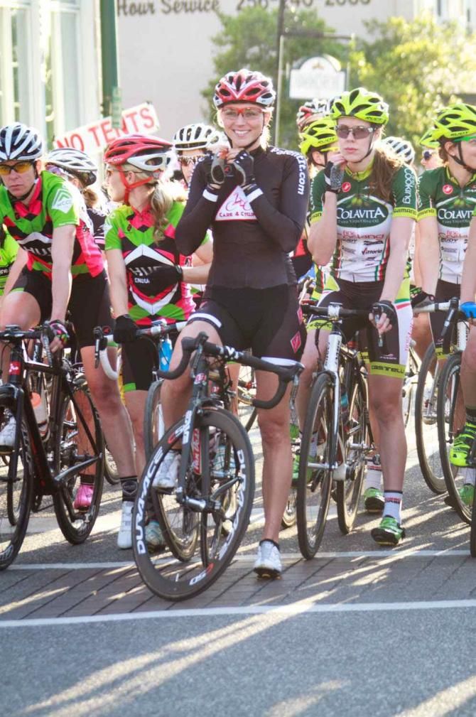 Erica Allara just missed out on the win at the Sunny King crit