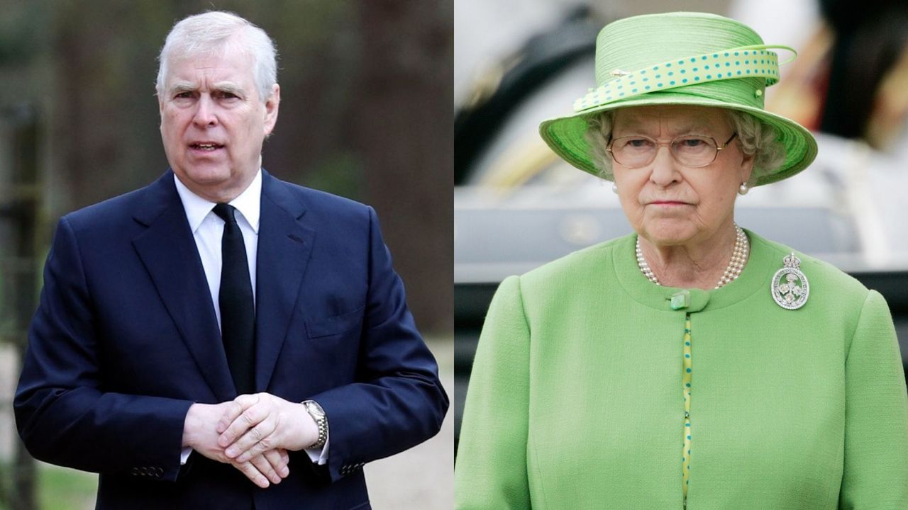 Prince Andrew and Queen Elizabeth II