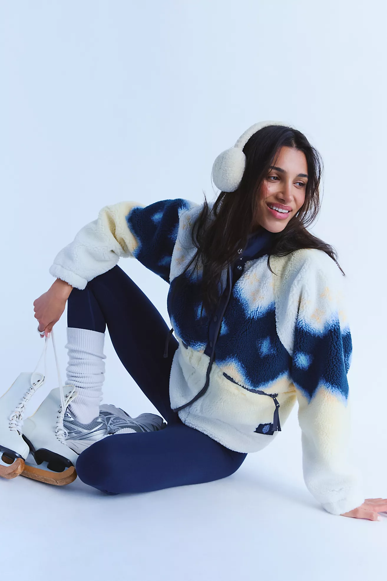 Hit the Slopes Printed Fleece Jacket