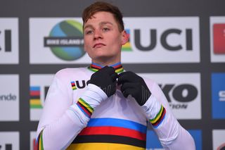 Mathieu van der Poel wins the 2019 UCI Cyclo-cross World Championships in Bogense
