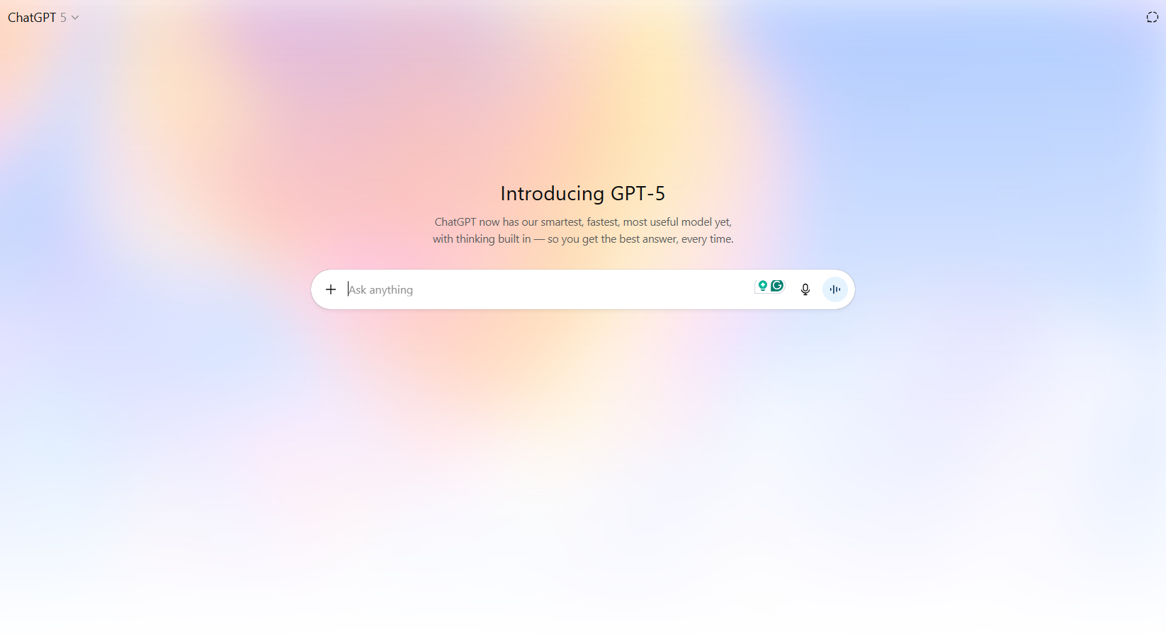 ChatGPT screenshot
