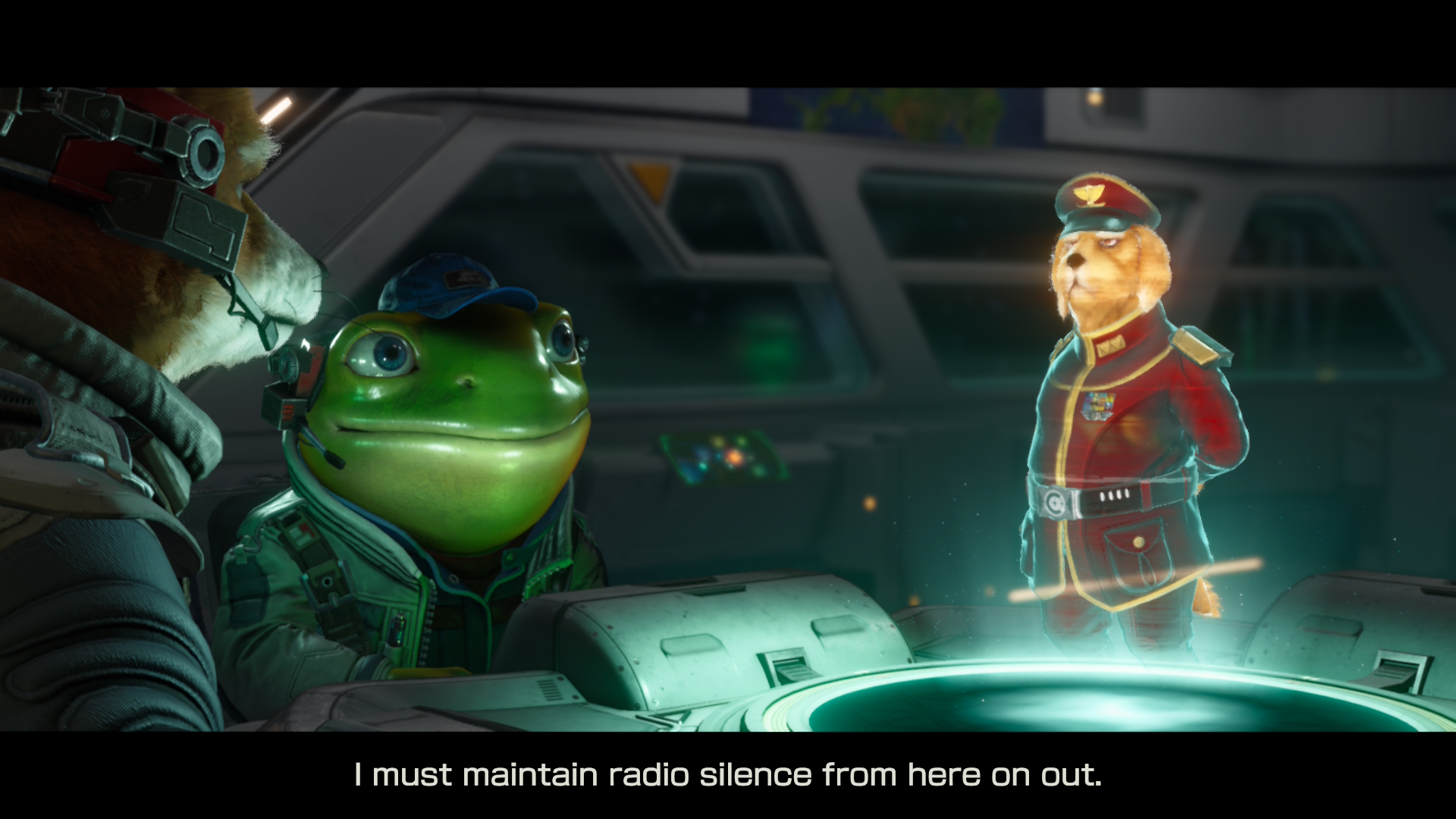 Screenshot from sci-fi video game 