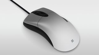 This is the light color variant, although the lower part of the mouse is still black (Image credit: Microsoft)