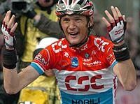 Schleck (CSC) can't believe he's made it!