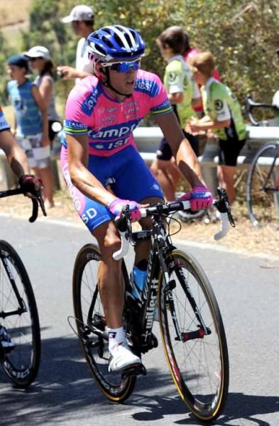 Matt Lloyd (Lampre-ISD) on home roads at the Santos Tour Down Under.