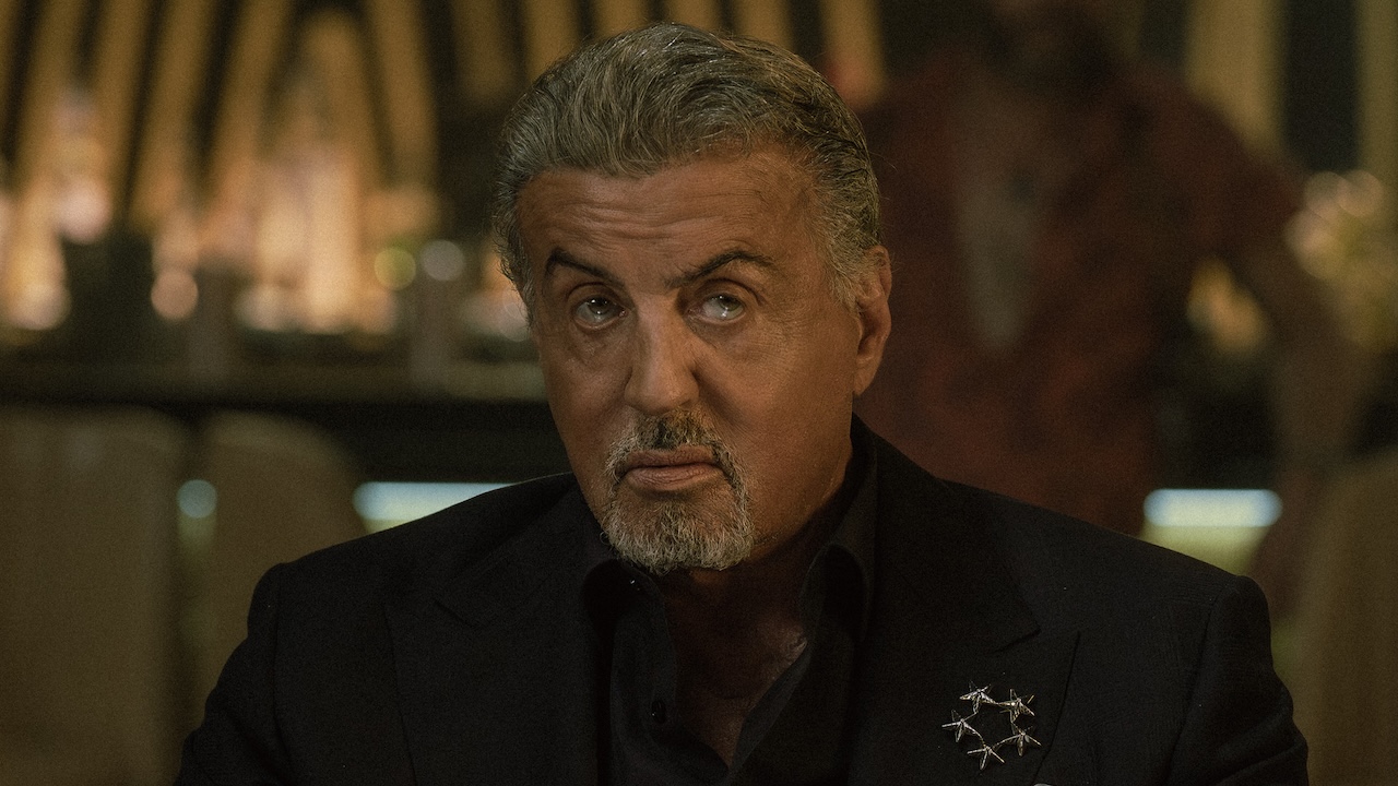 Dwight Manfredi looking angrily at someone in casino in Tulsa King Season 3 finale