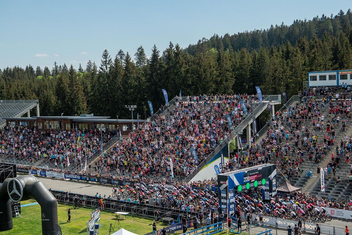 Images from the 2022 UCI MTB World Cup in Nove Mesto XCO race