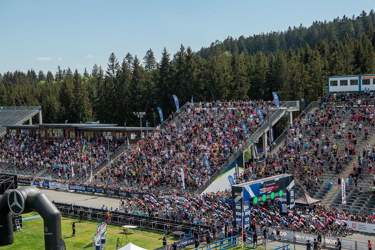 Images from the 2022 UCI MTB World Cup in Nove Mesto XCO race