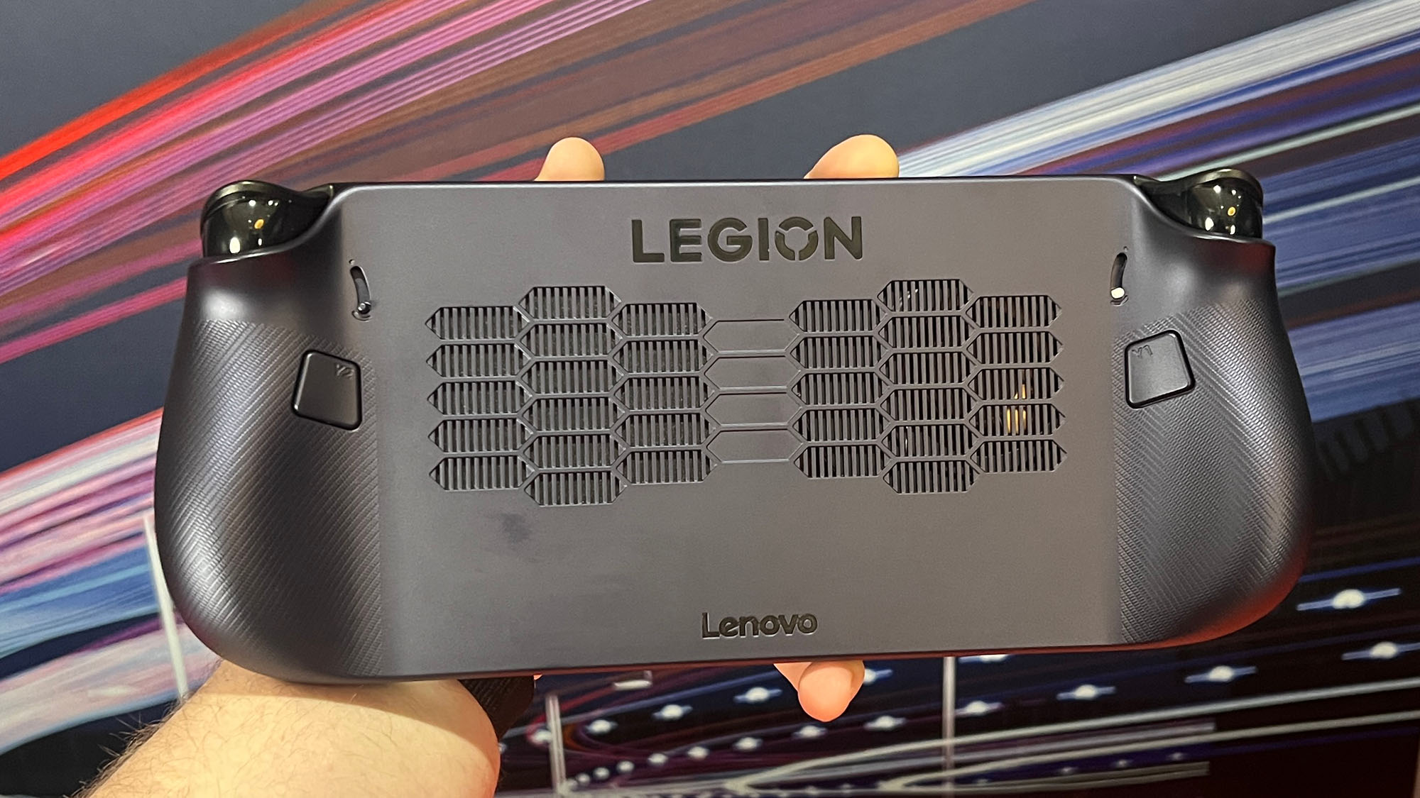 The back of a Lenovo Legion Go S 