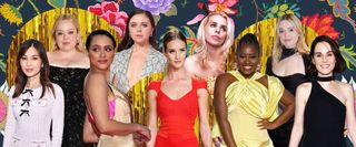 A montage of stylish celebrities, including Gemma Chane, Rosie Huntington-Whiteley, Clara Amfo and Billie Piper amongst others