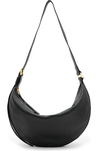 Half Moon Leather Shoulder Bag