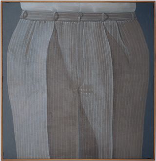 drawing of striped trousers