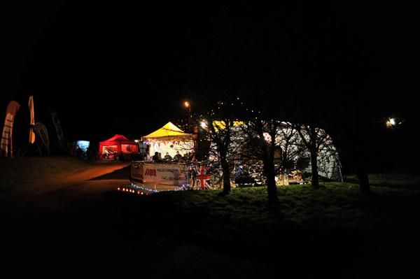 The pit at night