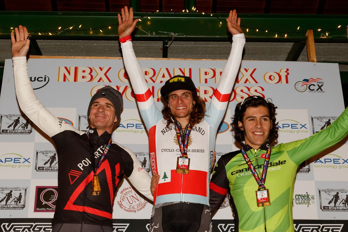 Today's men's podium was also the final Series podium: Clark wins, McNicholas second, White third