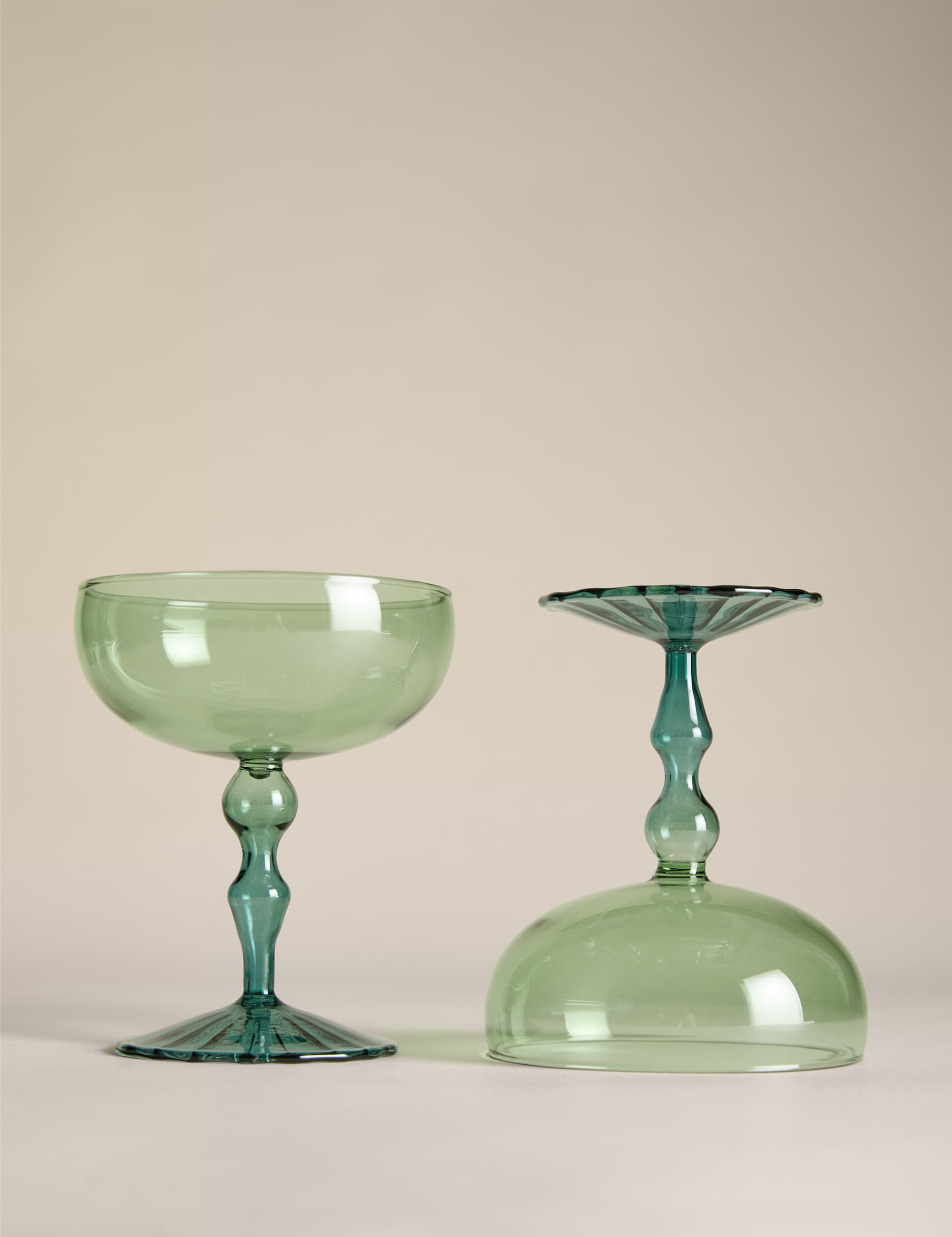 Set of 2 Deco Coupe Glasses