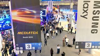 Overview of the MWC 2026 tradeshow floor