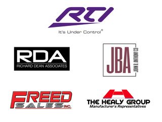 Four distributors logos for RTI.