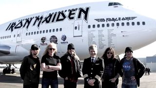 Iron Maiden with Ed Force One