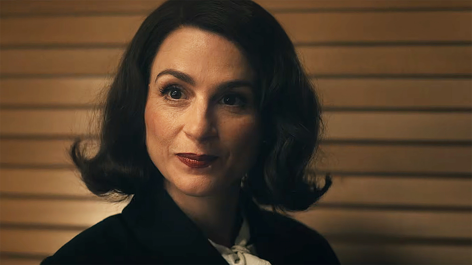 Aya Cash's Clara Vought/Liberty looking at an off-camera Soldier Boy in Vought Rising
