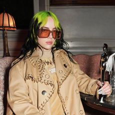 billie eilish attends the universal music brit awards after party 2020 hosted by soho house patron