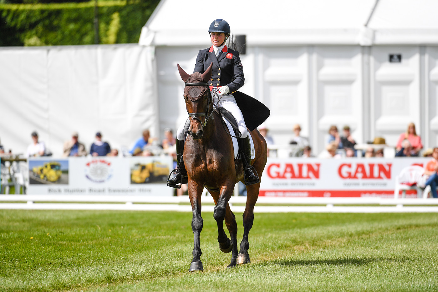 Bramham Horse Trials dressage: Piggy March and Brookfield Quality