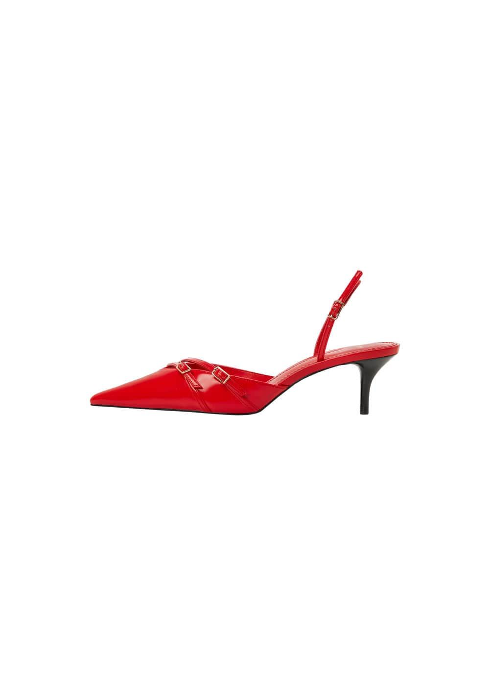 Slingback heeled shoes with buckle - Women