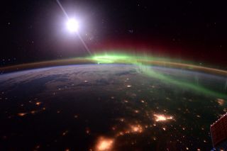 Aurora Viewed from the International Space Station