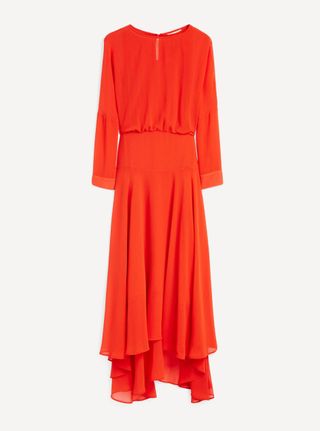 Red dress, £305, Maje