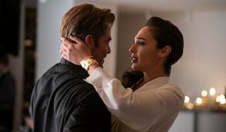 Chris Pine and Gal Gadot as Steve Trevor and Diana Prince in Wonder Woman 1984