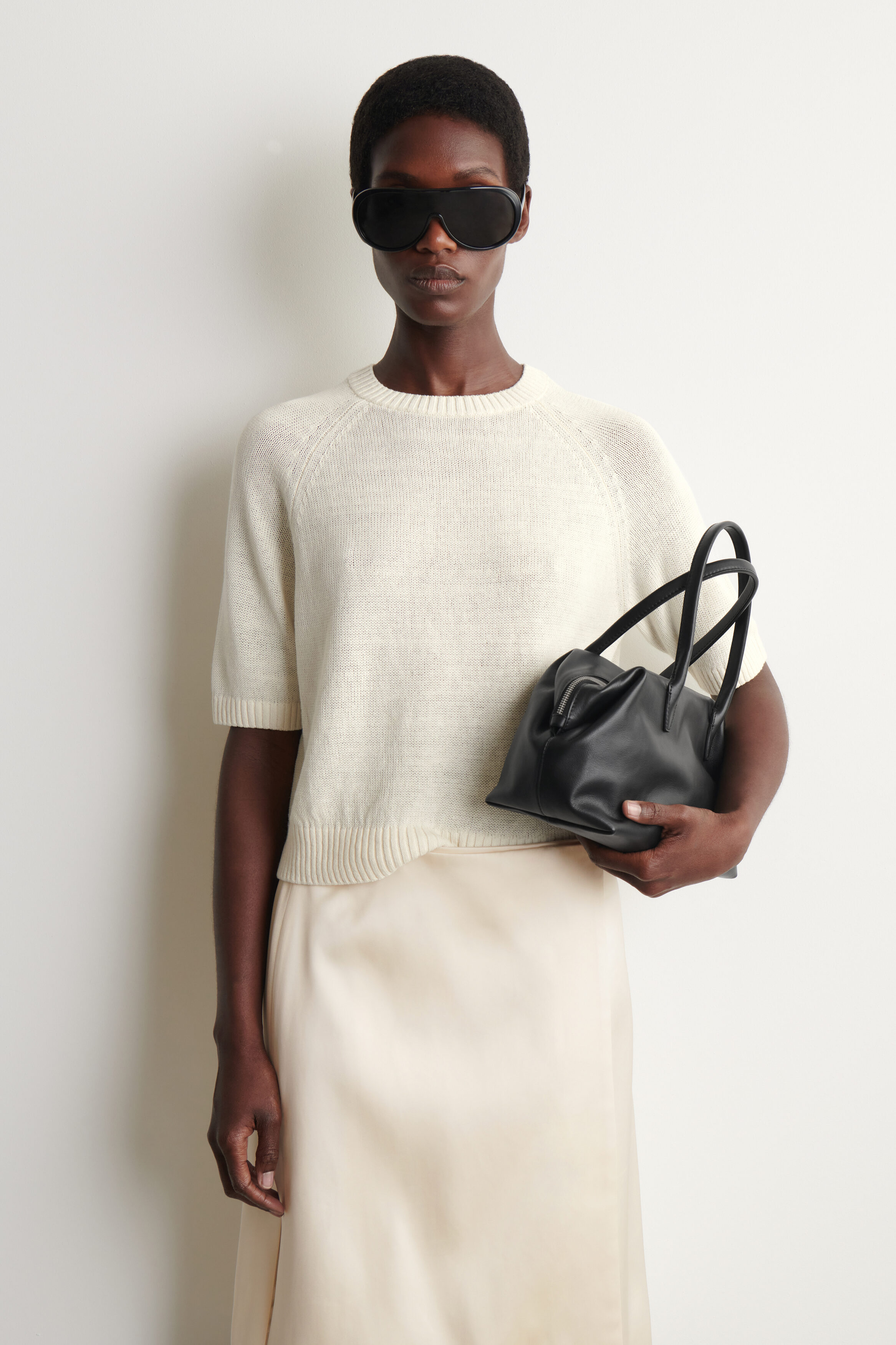 Shrunken Knitted Linen T-Shirt