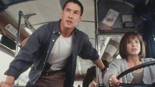 Keanu Reeves and Sandra Bullock in Speed