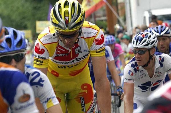 David Millar (Saunier Duval) at the finish