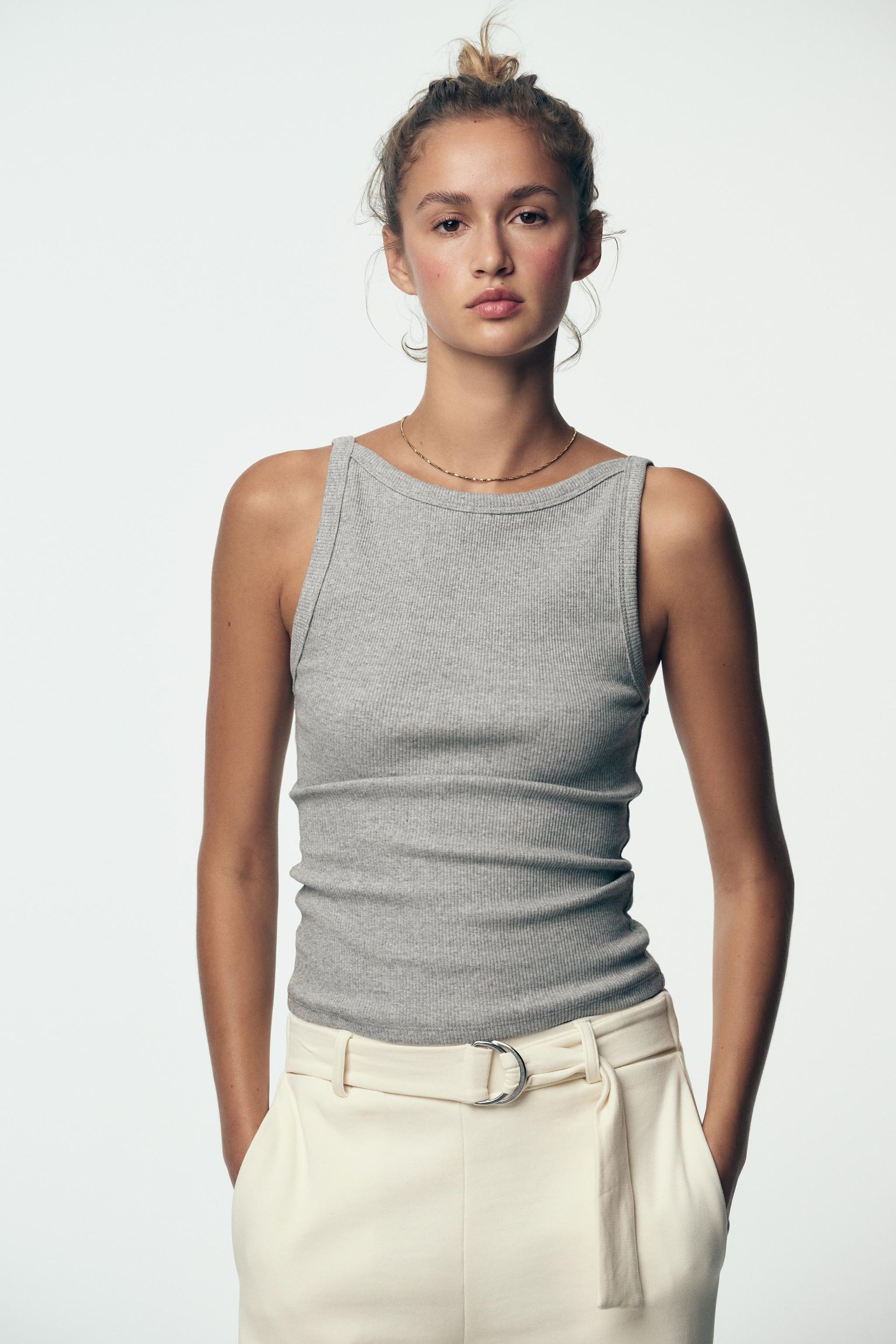 Halter Rib Top