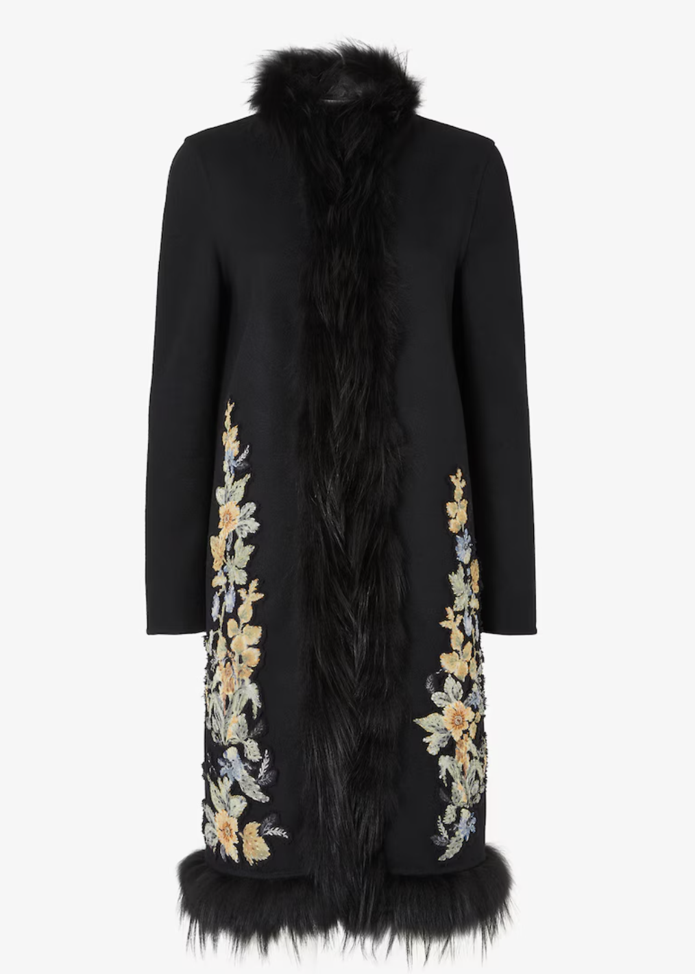 Fendi, Black wool coat