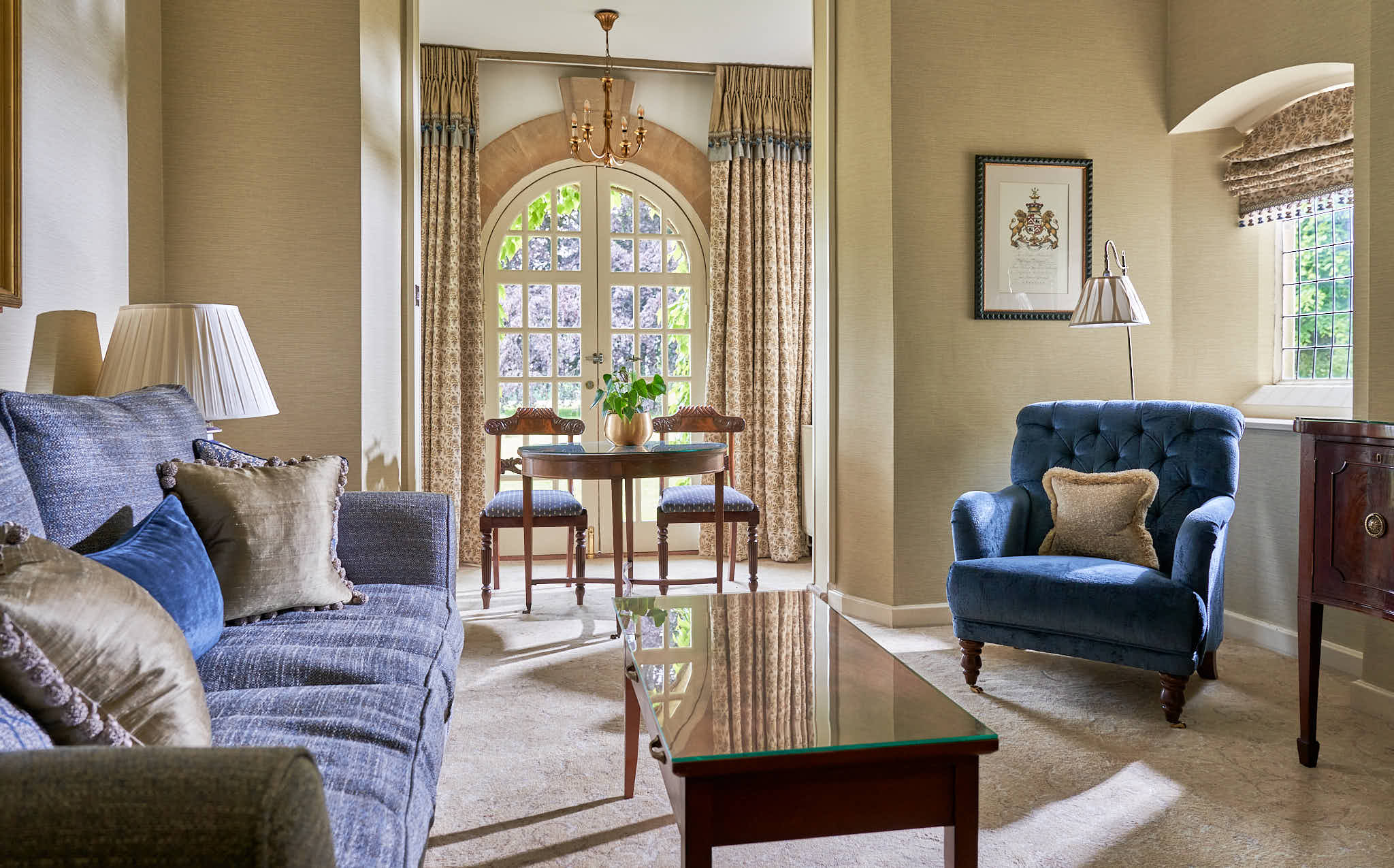 A Lilac Suite at Lucknam Park hotel