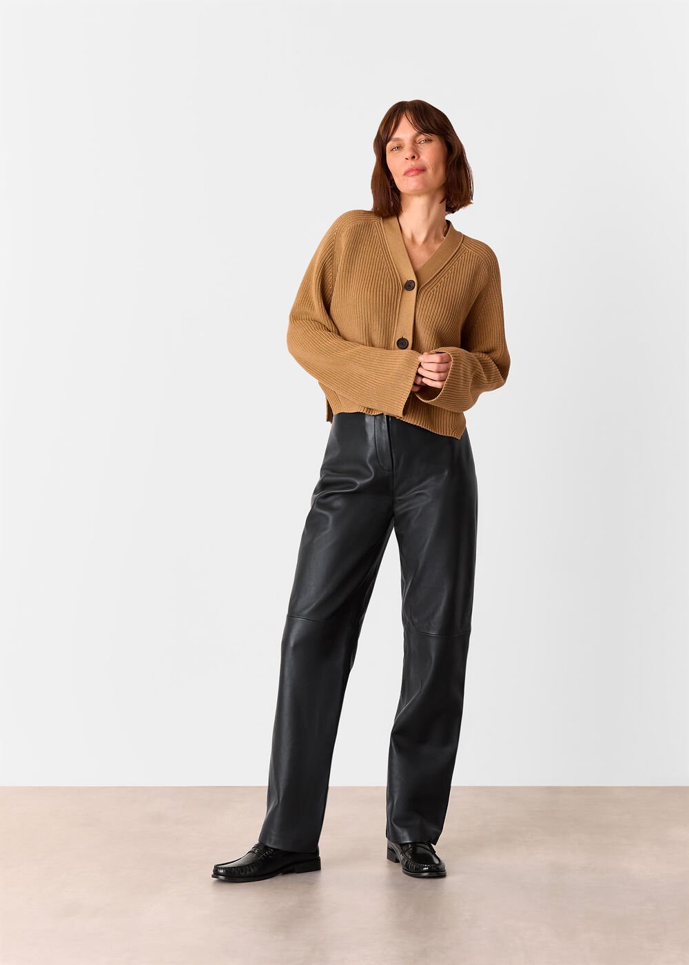 Black Ultimate Leather Trouser