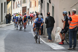 Julian Alaphilippe attacks on stage 19 of the Giro d'Italia