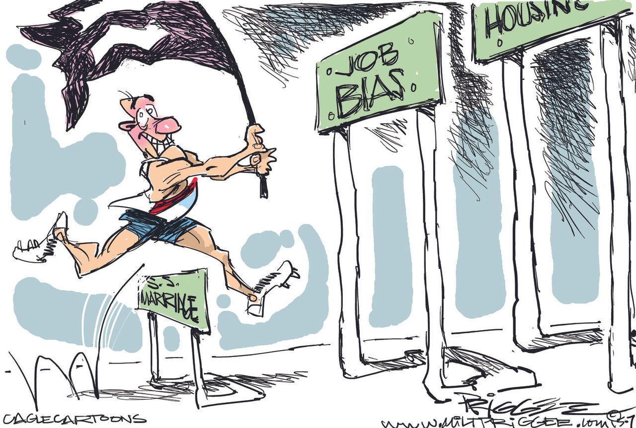 Editorial cartoon U.S. Equality