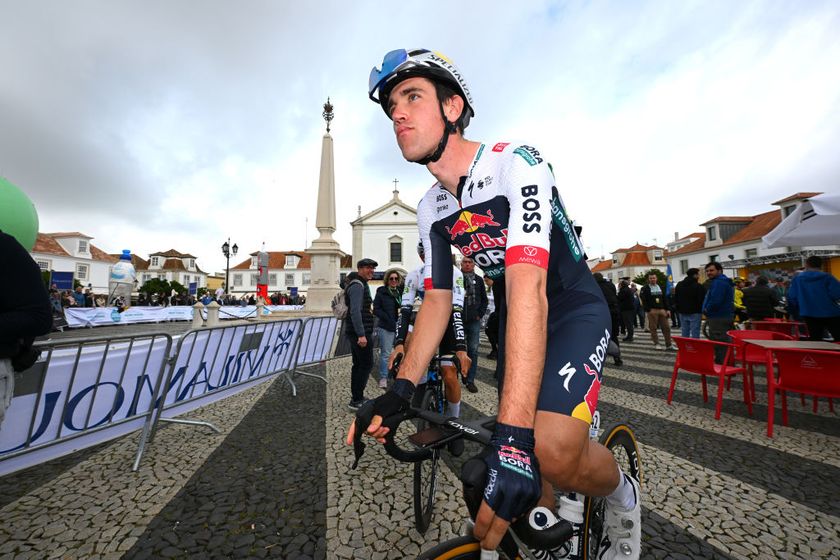 VILA REAL SANTO ANTONIO, PORTUGAL - FEBRUARY 21: Oier Lazkano of Spain and Team Red Bull - BORA - hansgrohe prior to the 51st Volta ao Algarve em Bicicleta, Stage 3 a 183.5km stage from Vila Real Santo Antonio to Tavira on February 21, 2025 in Vila Real Santo Antonio, Portugal. (Photo by Tim de Waele/Getty Images)