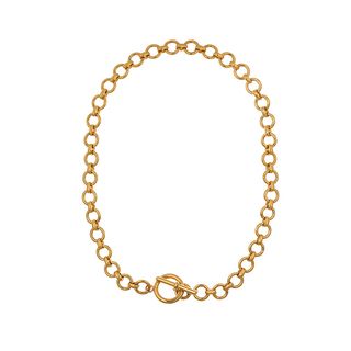 Orelia gold chain t-bar necklace