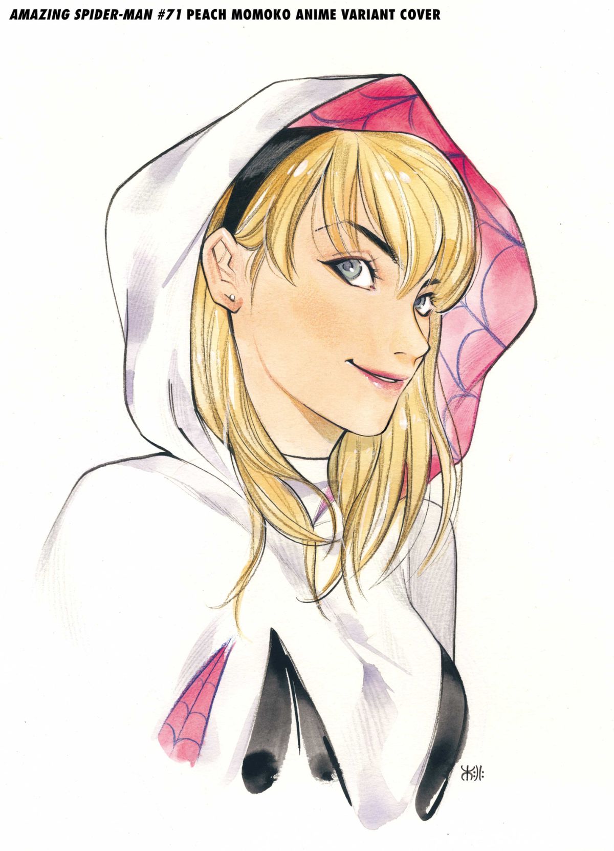 Peach Momoko "anime-inspired" variant covers