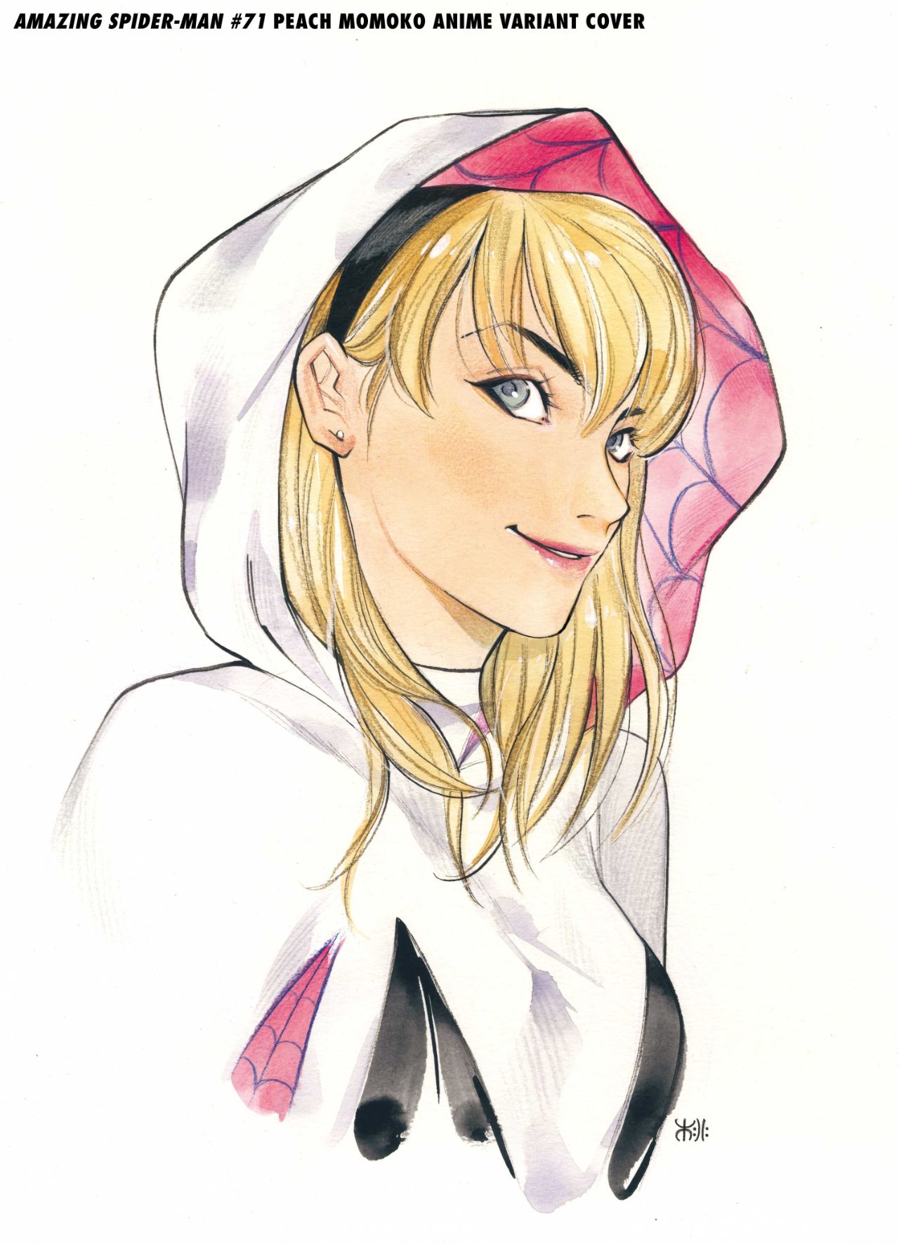 Peach Momoko "anime-inspired" variant covers